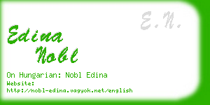 edina nobl business card